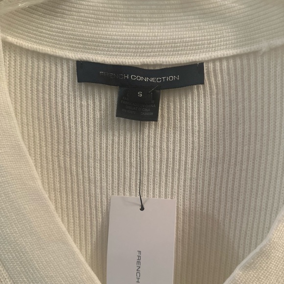 French connection, sheer lace flower sweater, current NWT 10/10 size S runs Big - Picture 7 of 9